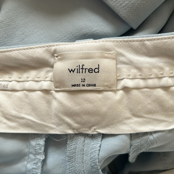 Aritzia Wilfred Labyrinth Short in Light Blue Size 12 trouser shorts - Picture 5 of 7